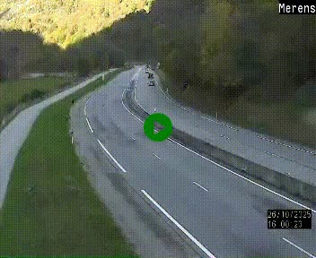 Webcam dans les Pyrénées à hauteur de Mérens-les-Vals sur N320, en direction de Pas de la Casa (Andorre)