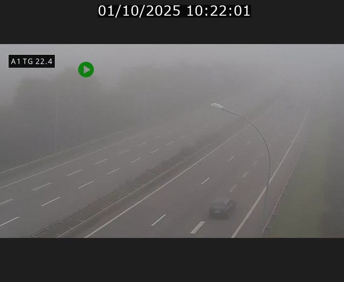 Traffic live webcam Luxembourg Flaxweiler - A1 direction Luxembourg - BK 22.4