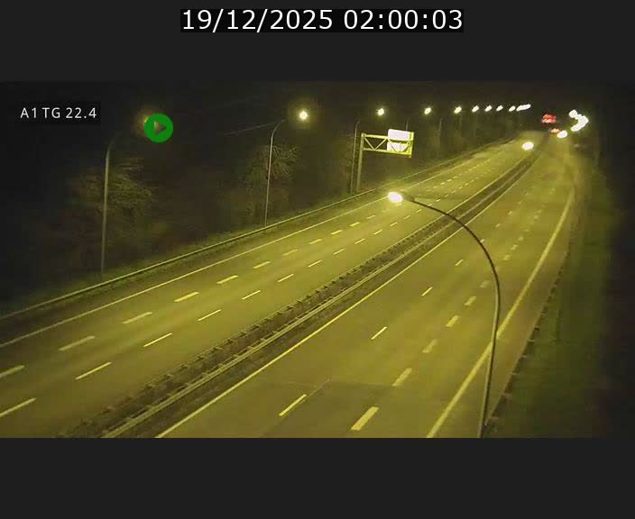 Traffic live webcam Luxembourg Flaxweiler - A1 direction Luxembourg - BK 22.4