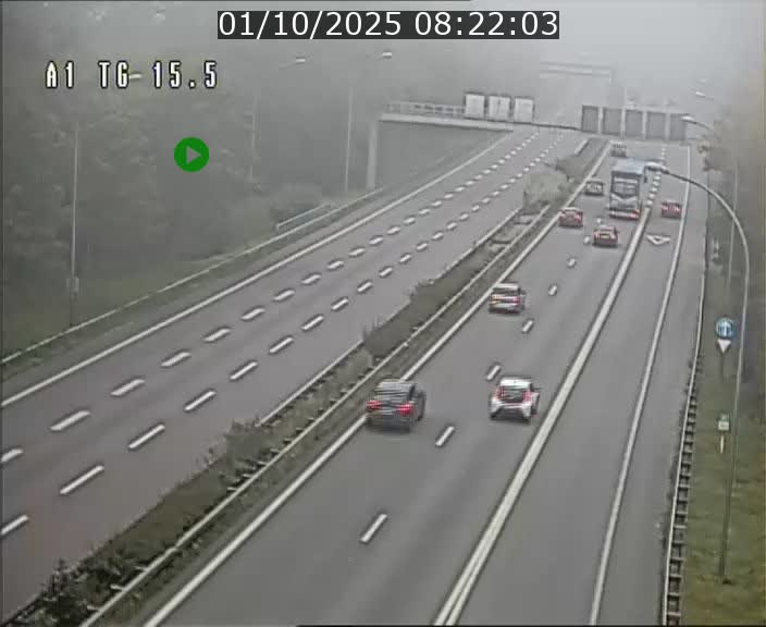 Traffic live webcam Luxembourg Munsbach - A1 direction Luxembourg - BK 15.5