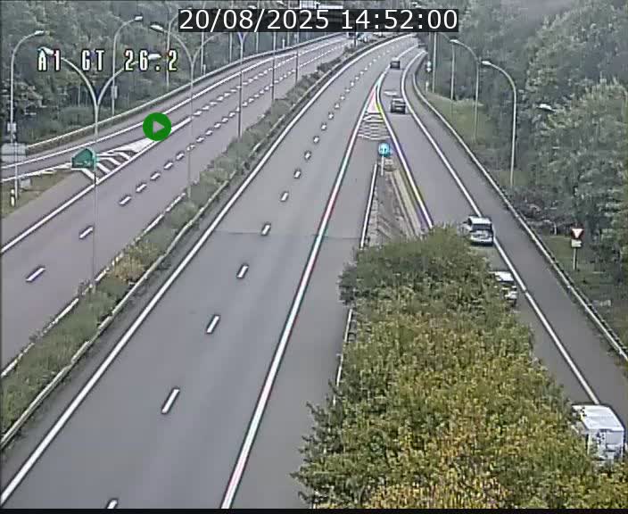 Traffic live webcam Luxembourg Grevenmacher - A1 direction Allemagne - BK 26.2