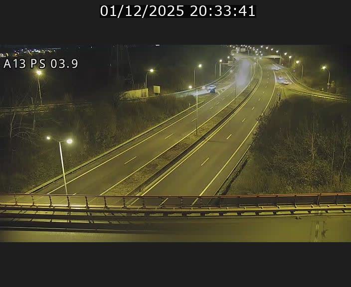 Traffic live webcam Luxembourg Differdange - A13 direction Esch-sur-Alzette - BK 3.9