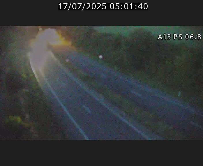 Traffic live webcam Luxembourg Ehlerange - A13 direction Esch-sur-Alzette - BK 6.8