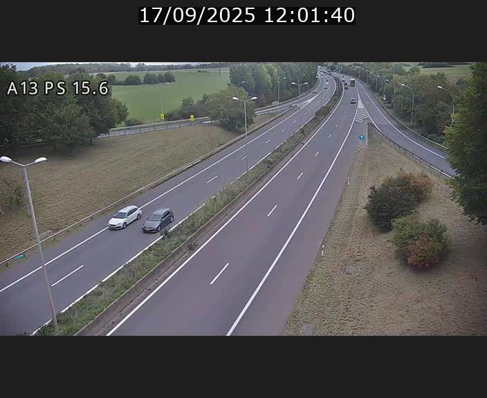 Traffic live webcam Luxembourg Kayl - A13 direction Dudelange - BK 15.6