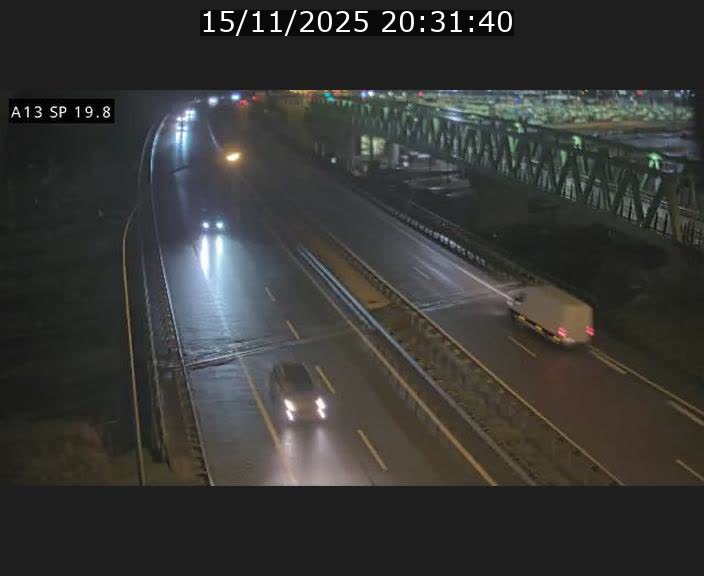 Traffic live webcam Luxembourg Croix de Bettembourg - A13 direction Esch-sur-Alzette - BK 19.8