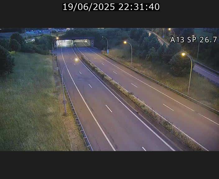 Traffic live webcam Luxembourg Frisange - A13 direction Luxembourg-ville - BK 26.7