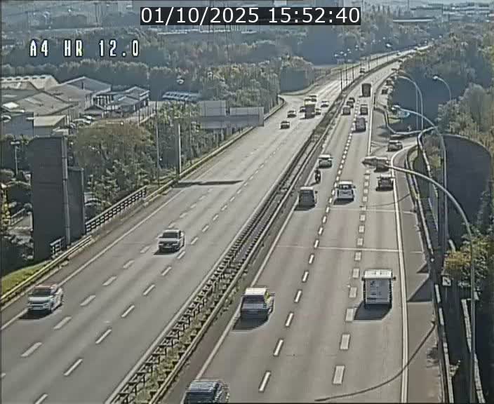 Traffic live webcam Luxembourg Jonction Foetz - A4 - BK 12.0 - direction Esch sur Alzette