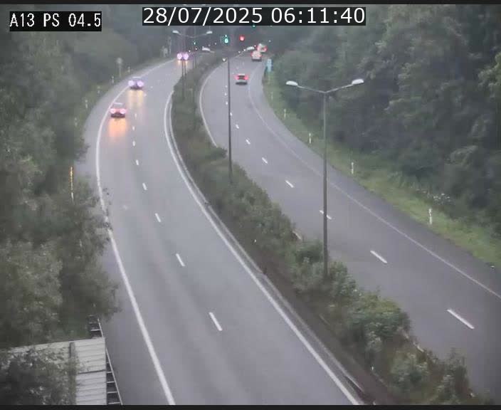 Traffic live webcam Luxembourg Differdange - A13 direction Esch-sur-Alzette - BK 4.5