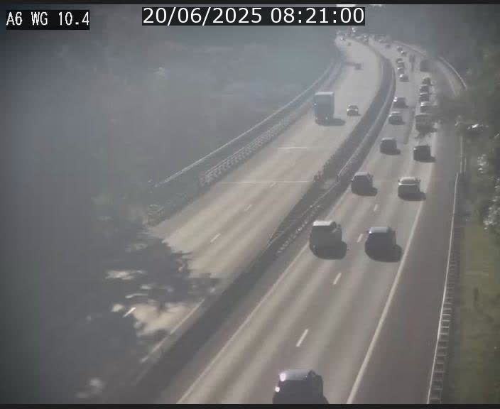Traffic live webcam Luxembourg Mamer - A6 - BK 10.4 - direction Luxembourg/France/Allemagne