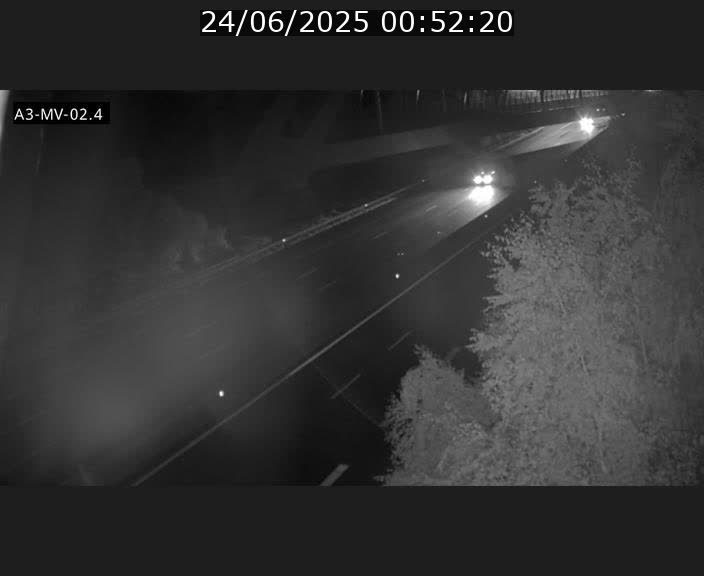 Webcam autoroute de la France (A3) au Luxembourg à Fentange, à proximité de la Croix de Gasperich. Vue orientée vers la Cloche d'Or