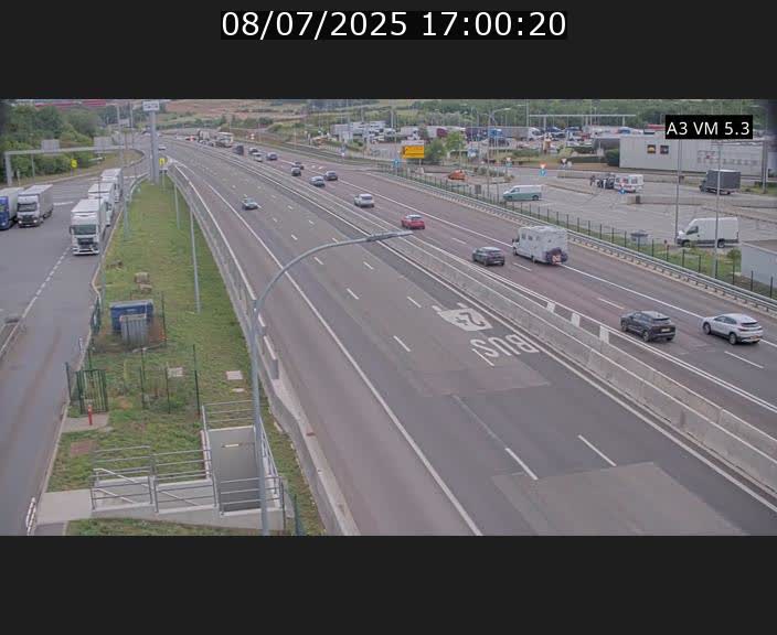 Traffic live webcam Luxembourg Aire de Berchem - A3 - BK 5 - direction France