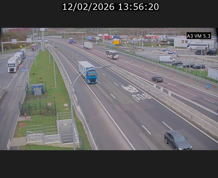 Traffic live webcam Luxembourg Aire de Berchem - A3 - BK 5 - direction France