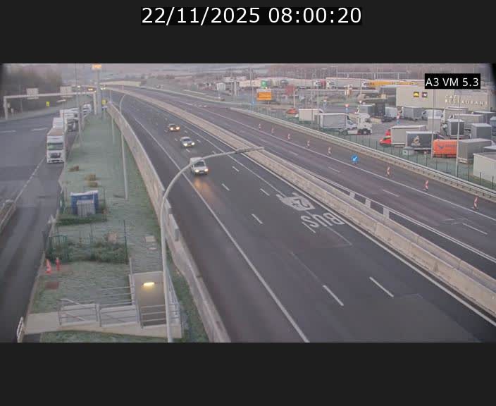 Traffic live webcam Luxembourg Aire de Berchem - A3 - BK 5 - direction France