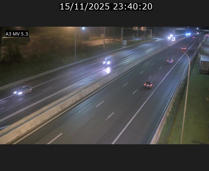 Webcam à l'Aire de Berchem au Luxembourg sur l'A3. Vue orientée vers la France