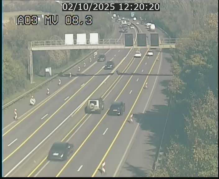 Webcam Autoroute après la Croix de Bettembourg en direction de Luxembourg sur l'A3