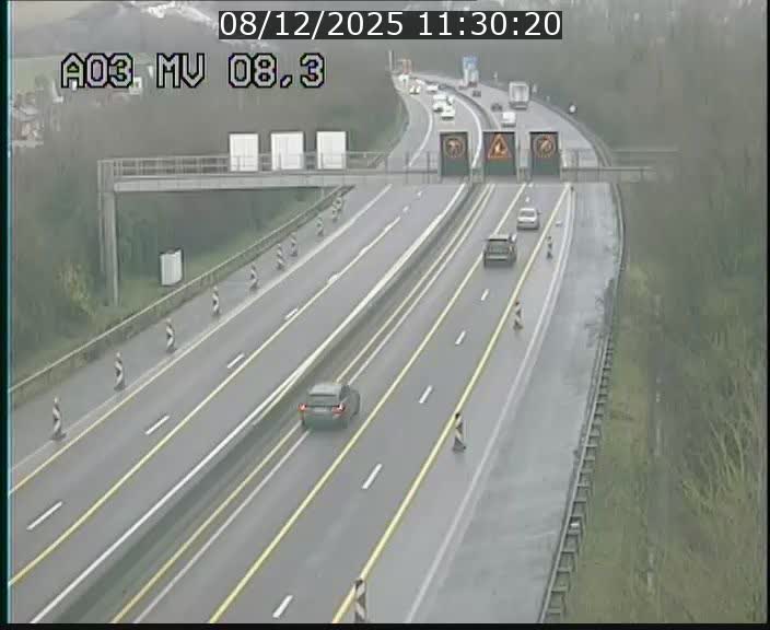 Webcam Autoroute après la Croix de Bettembourg en direction de Luxembourg sur l'A3
