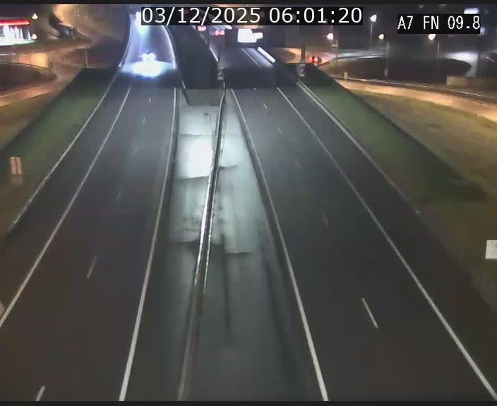 Caméra trafic Luxembourg - A7, Tunnel Gousselerbierg, sortie sud, direction rond-point Lorentzweiler (BK 9.9)