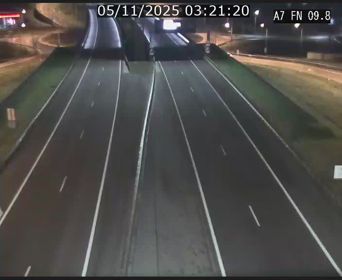 Caméra trafic Luxembourg - A7, Tunnel Gousselerbierg, sortie sud, direction rond-point Lorentzweiler (BK 9.9)