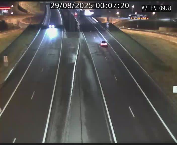Caméra trafic Luxembourg - A7, Tunnel Gousselerbierg, sortie sud, direction rond-point Lorentzweiler (BK 9.9)