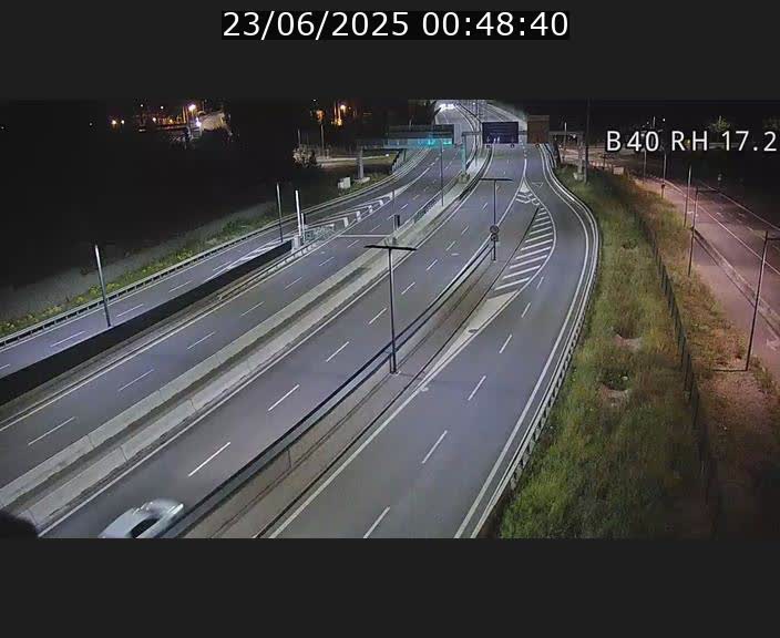 Webcam sur le contournement d'Esch Belval à hauteur de la sortie Université de Luxembourg. Vue orientée vers Luxembourg