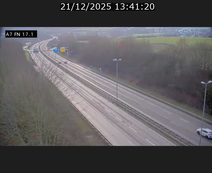 Caméra trafic Luxembourg - A7, Merscherbierg direction Mersch