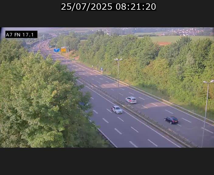 Caméra trafic Luxembourg - A7, Merscherbierg direction Mersch