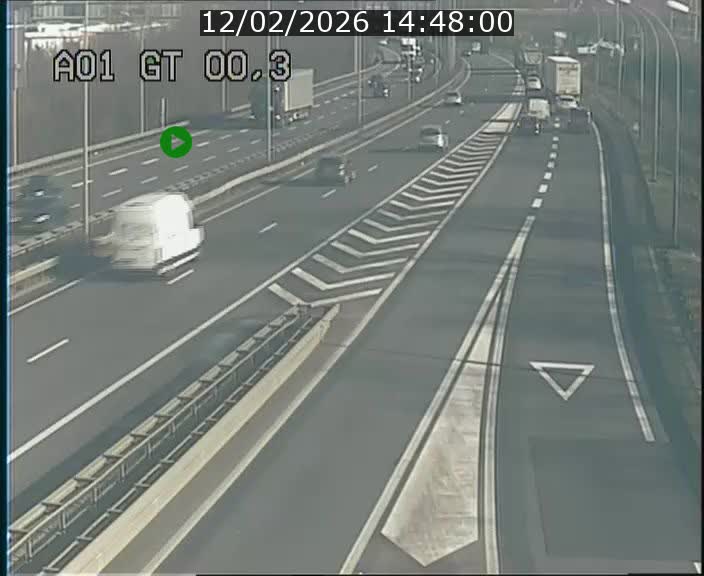 Traffic live webcam Luxembourg Croix de Gasperich - A1 direction Kirchberg - BK 0.3