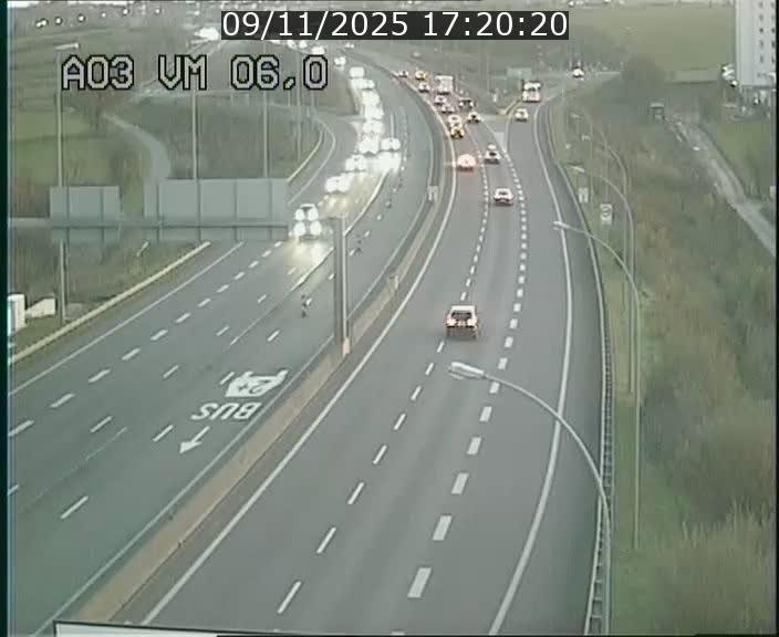 Traffic live webcam Luxembourg Aire de Berchem - A3 - BK 6 - direction France