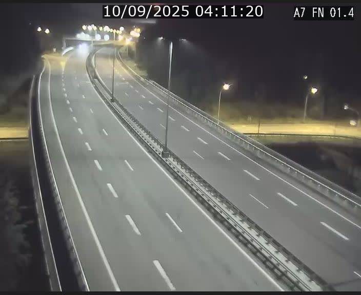 Caméra autoroute Luxembourg A7 - Tunnel Stafelter - direction Echangeur Grünewald