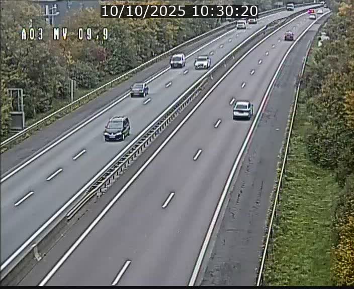 Webcam Autoroute à la Croix de Bettembourg - A3 - BK 9.9 - direction Luxembourg-Ville