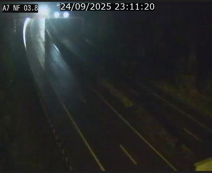 Webcam autoroute A7 au Luxembourg à la sortie du Tunnel Stafelter vers le Nord