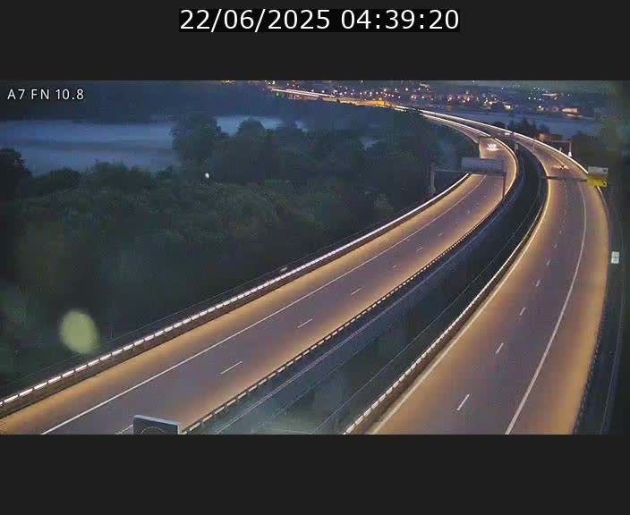 Caméra trafic Luxembourg - A7, Tunnel Gousselerbierg, sortie sud, direction rond-point Lorentzweiler (BK 10.8)