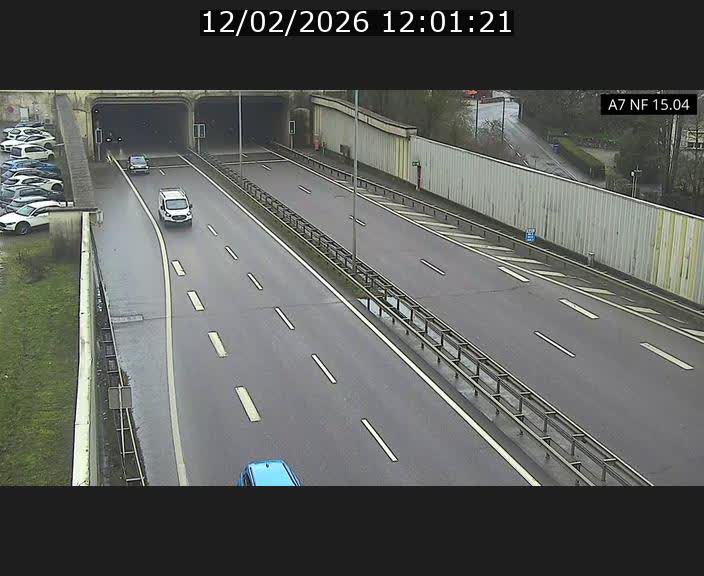 Caméra trafic Luxembourg - A7, Tunnel Mersch, entrée sud, direction Ettelbruck
