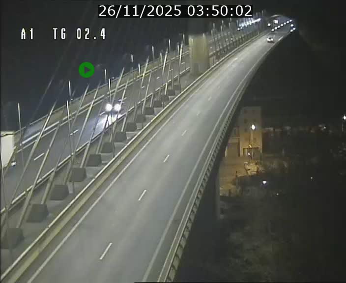 Traffic live webcam Luxembourg Sandweiler - A1 direction Luxembourg-ville - BK 2.4