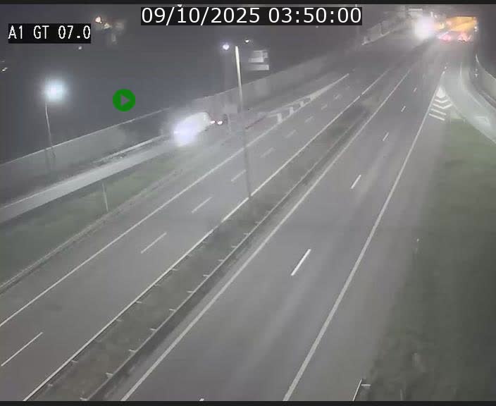 Traffic live webcam Luxembourg Cents - A1 direction Kirchberg - BK 7