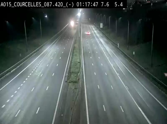 Webcam autoroute Belgique - Viesville - E42 direction Mons - BK 84.35
