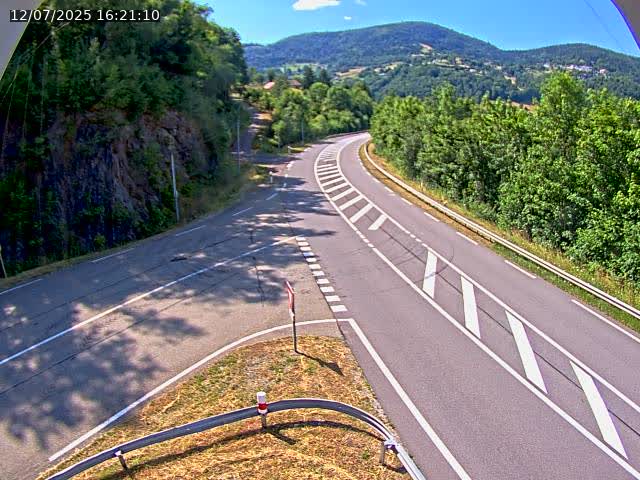 Caméra autoroute France - N66, col du Bussang direction Remiremont