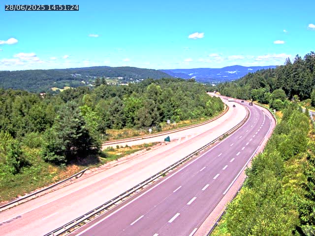 Caméra autoroute France - N57, Côte de la demoiselle direction Remiremont