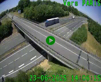 Clone of Caméra routière sur l'autoroute A20 au nord de Limoges, à la jonction avec la N520. Vue orientée vers Paris