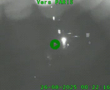 Caméra routière sur l'autoroute A20 à Bessines-sur-Gartempe. Vue orientée vers Paris