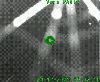 Caméra routière sur l'autoroute A20 à Saint-Hilaire-Bonneval, au sud de Limoges. Vue orientée vers Paris