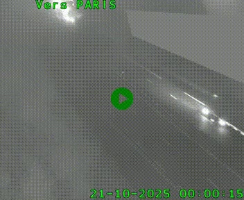 Caméra routière sur l'autoroute A20 à Saint-Pardoux-l'Ortigier, à la jonction avec l'A89. Vue orientée vers Paris