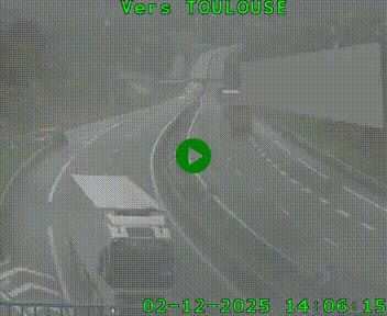 Caméra routière sur l'autoroute A20 à Noailles, en périphérie de Brive-la-Gaillarde. Vue orientée vers Toulouse