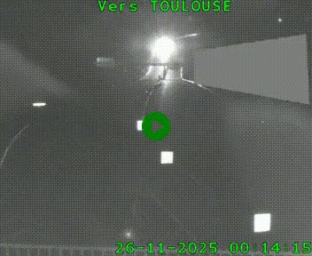 Caméra routière sur l'autoroute A20 à Noailles, en périphérie de Brive-la-Gaillarde. Vue orientée vers Toulouse