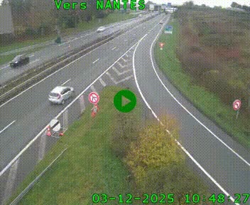 Webcam N147 au nord de Poitiers et à la jonction avec la A10