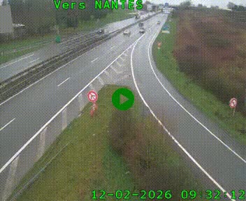 Webcam N147 au nord de Poitiers et à la jonction avec la A10