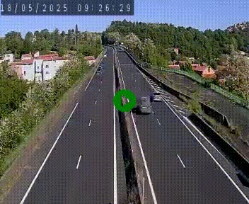 Caméra autoroute A75 à hauteur de Coudes, en direction de Clermont-Ferrand