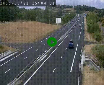 Caméra autoroutière France - A75, Coren, en direction de Montpellier
