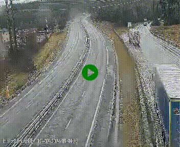 Caméra autoroute A75 à hauteur du col du rocher blanc en direction de Montpellier