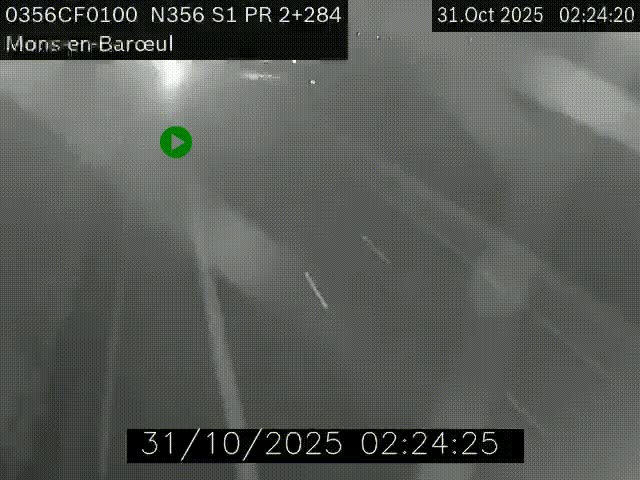 Webcam à l'entrée de Lille en direction du périphérique, à proximité de Mons-en-Baroeul sur la N356